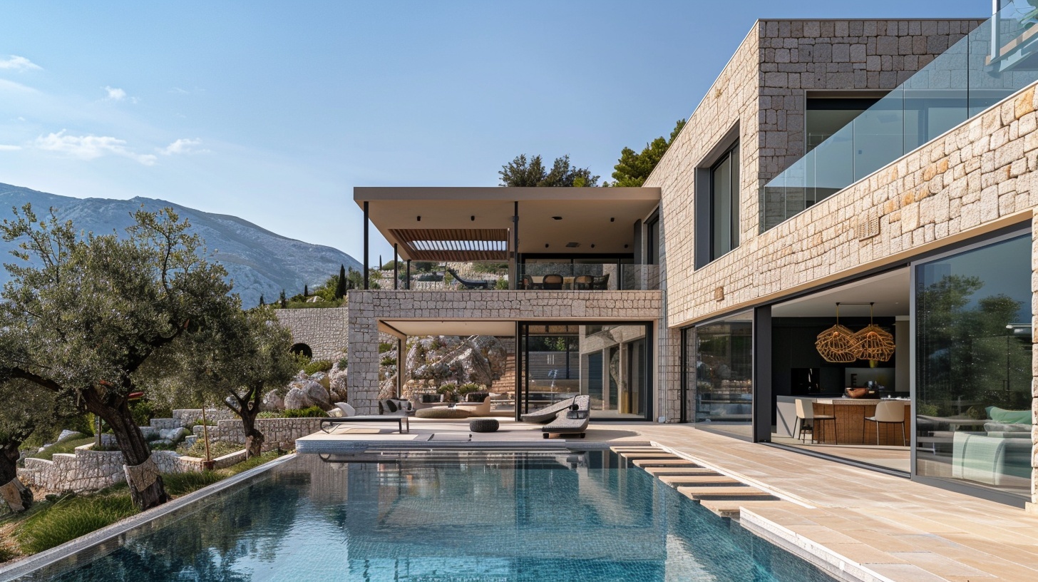 Modern villa with pool